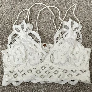 Adella Crochet Lace Plunge Neck Bralette
